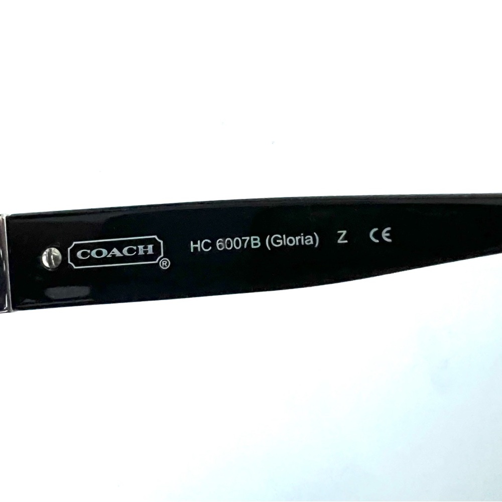 Coach Black Glasses Rectangular Frame W Silver Ac… - image 6